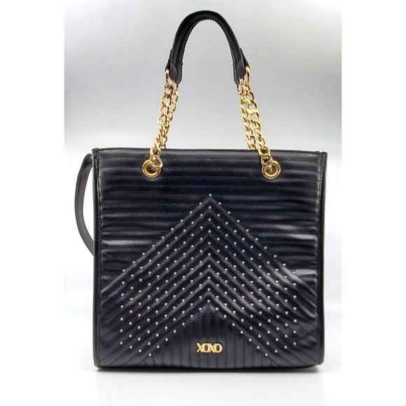 XoXo Handbags - NWOT Xoxo Black Chervon Quilted Satchel $42.00